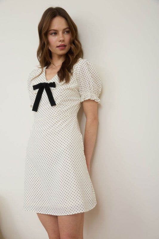 Penelope Polka Dot Peter Pan Collar Dress