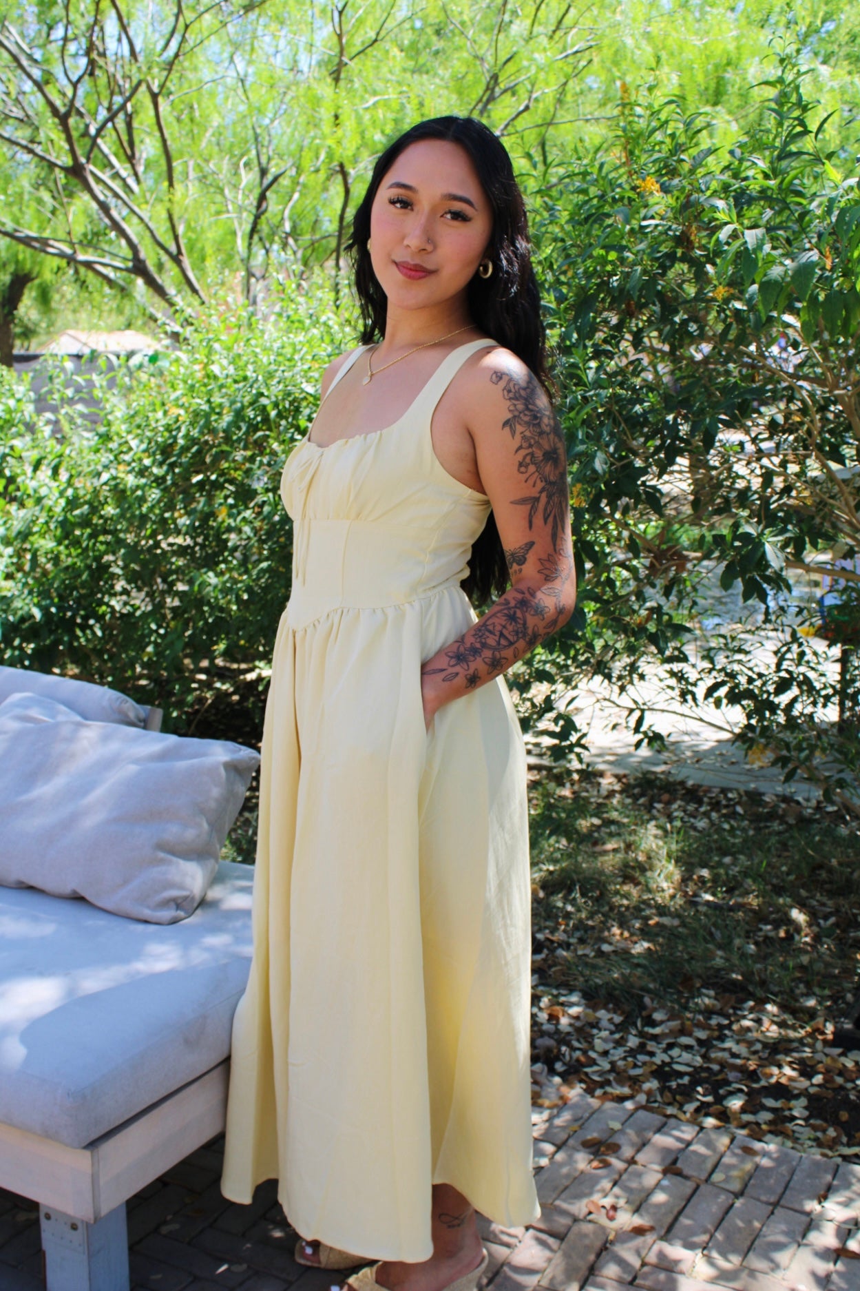 Lucy Cinch Midi Dress