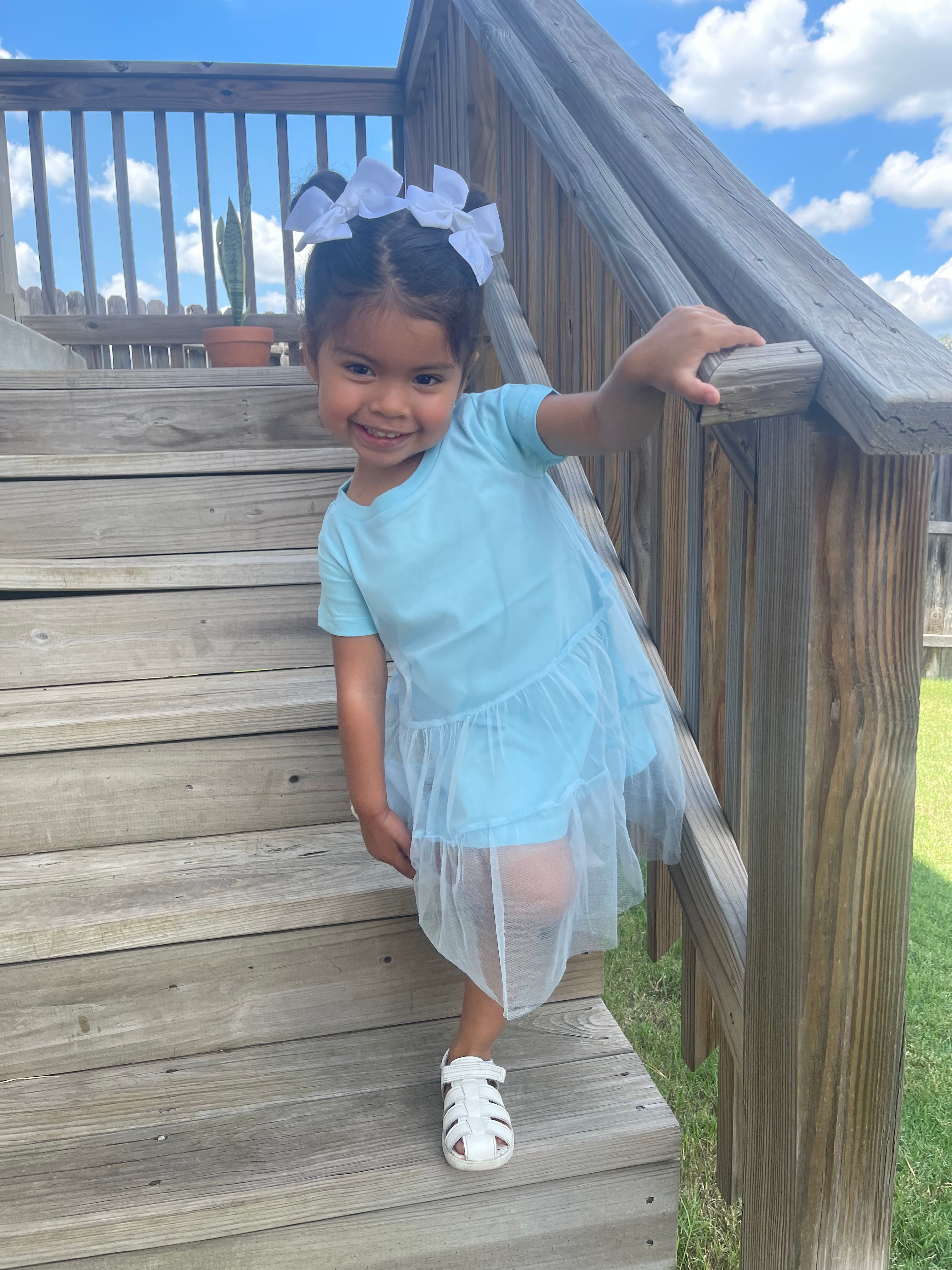 Girls Tulle T-shirt Dress