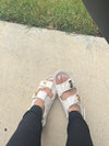 Velcro Quilted Sandals